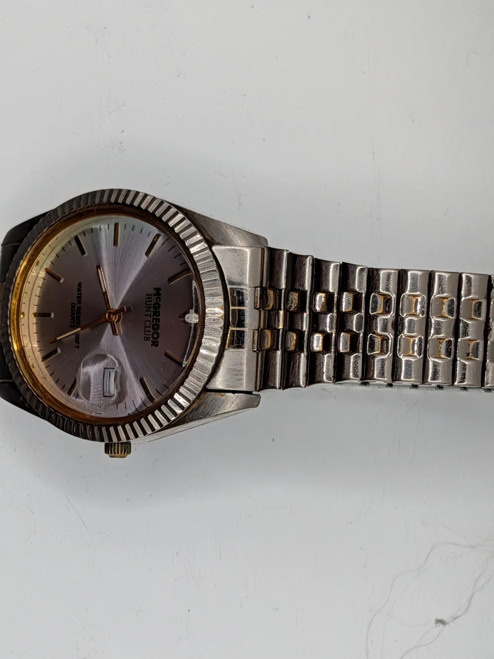 Vintage McGregor Hunt Club Two Tone Quartz Watch New Battery Works
